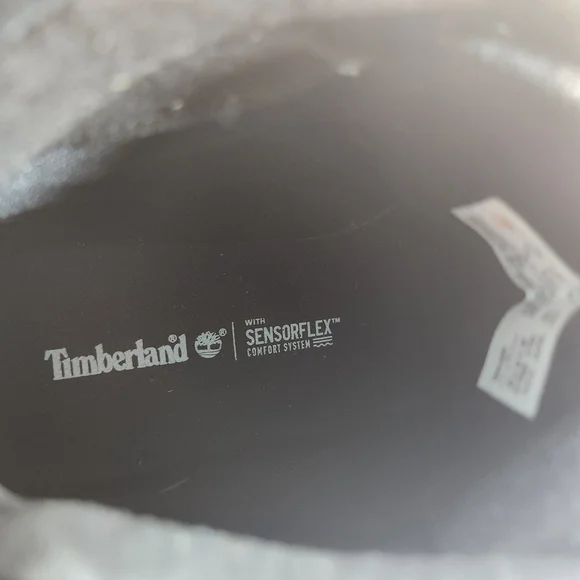 Timberland Men's Black and Cream Leather Boots - Picture 6 of 7